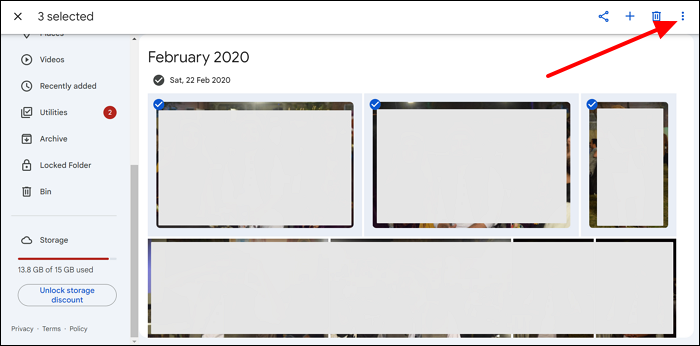 clicca sui tre puntini