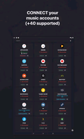Verbinden Sie Musikkonten mit Soundiiz