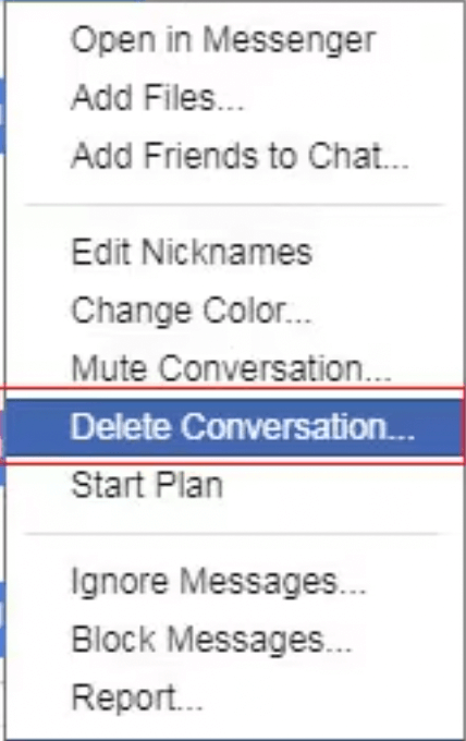 delete photos from messenger without scrolling on desktop app