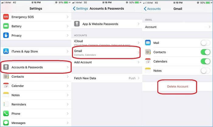 gmail-Konto löschen