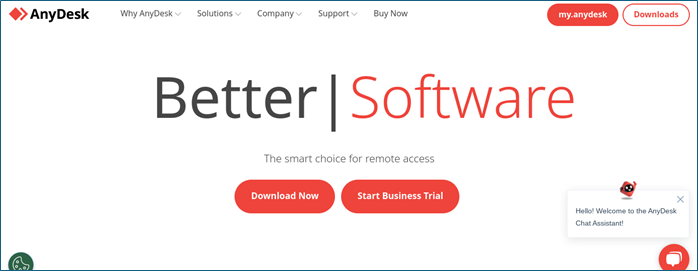 Download Anydesk app