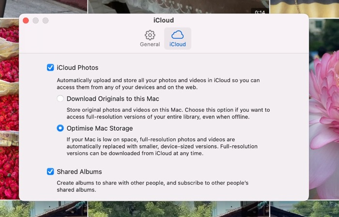 abilitare le foto di icloud su mac
