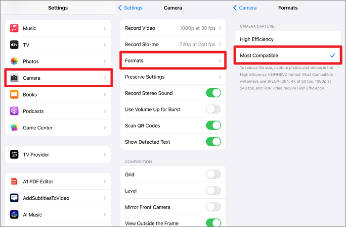 enable the most compatible option