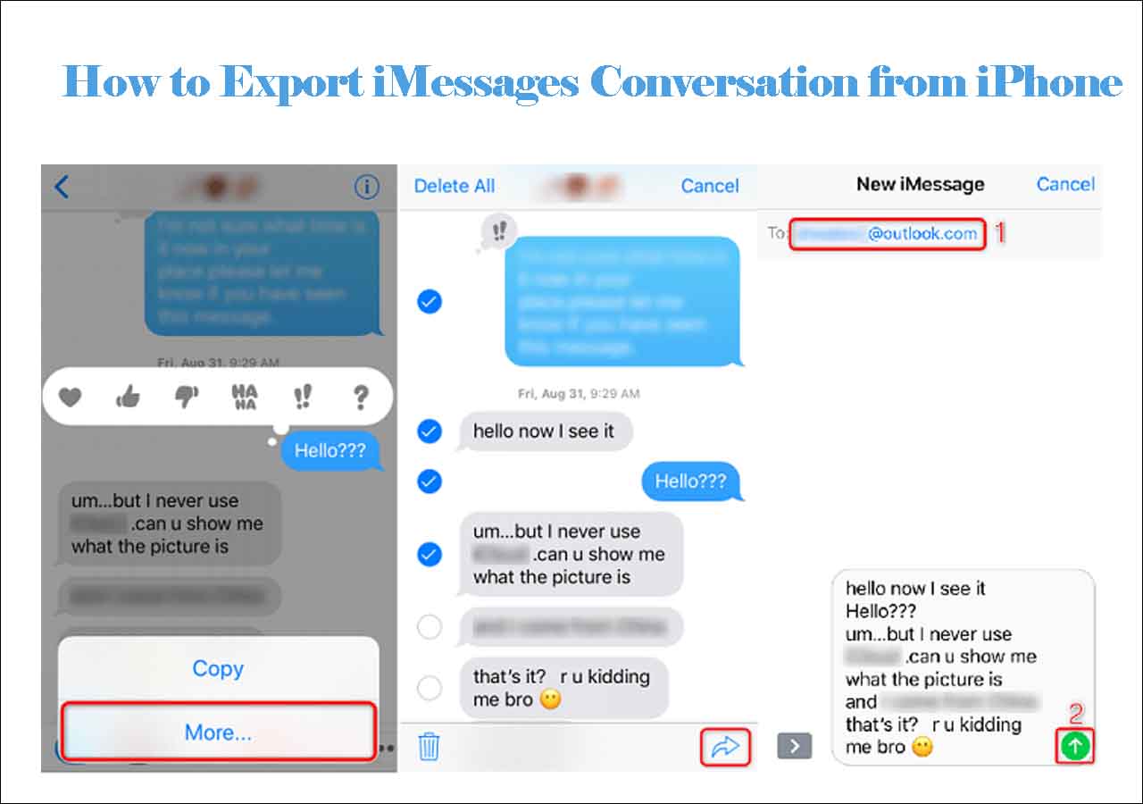 export messenger conversation