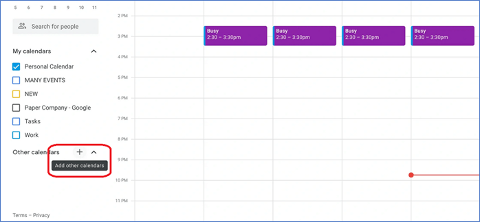 google kalender andere kalender
