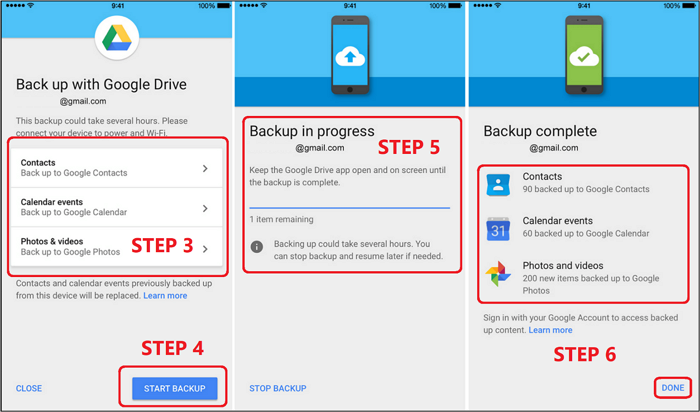 4 Practical Methods to Back Up iPhone to Google Drive