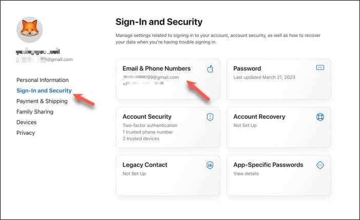 how to change Apple ID email address