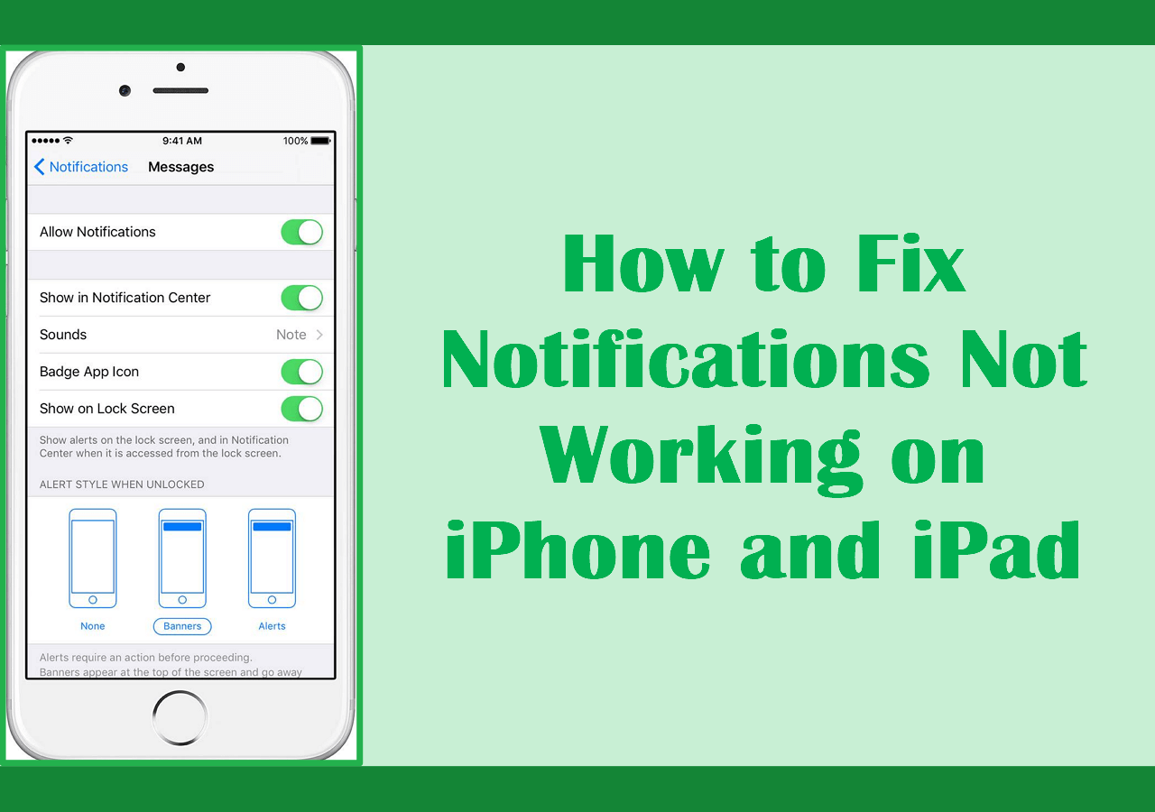 Notifications not working on iPhone and iPad