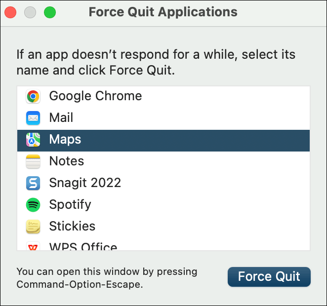 So beenden Sie eine Anwendung auf dem Mac mit Gewalt