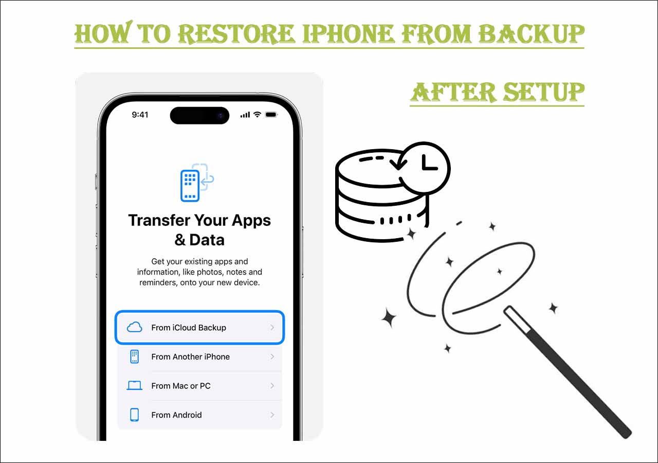 How to Restore iPhone from Backup After Setup [3 Easy Ways]