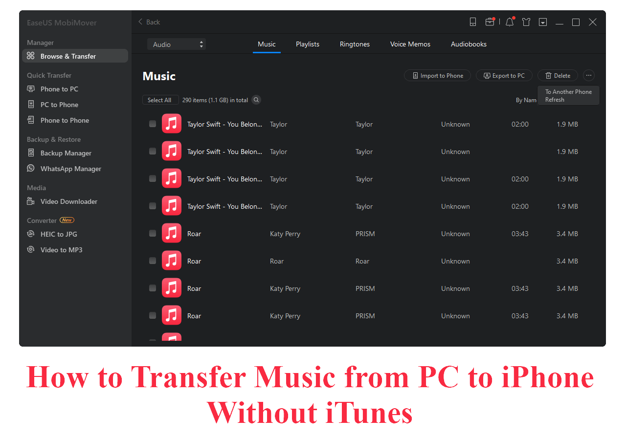 How to Transfer Music from PC to iPhone Without iTunes: Easy Method!