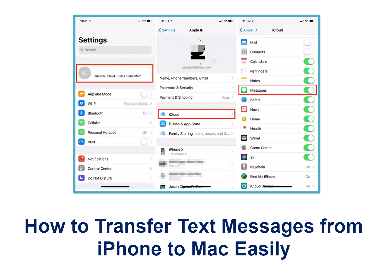 transfer message from iphone to mac