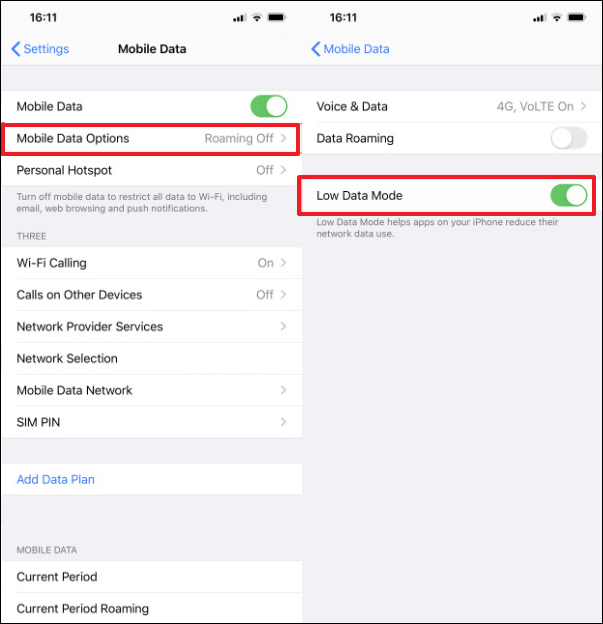 What Is Low Data Mode on iPhone or iPad