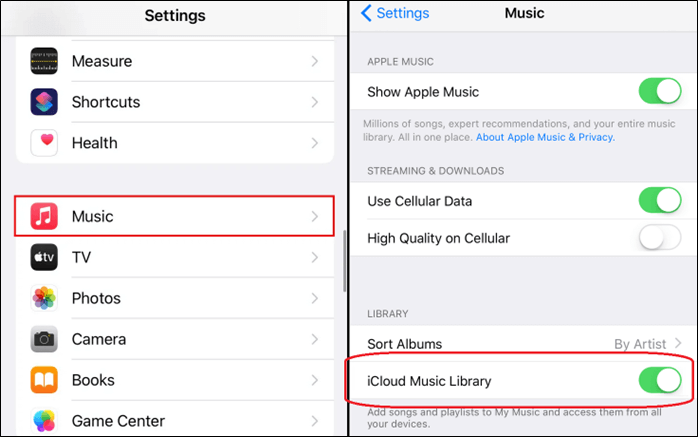 icloud-Musikbibliothek