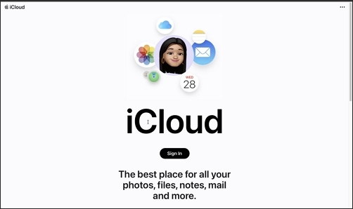 go to iCloud in a browser and sign in