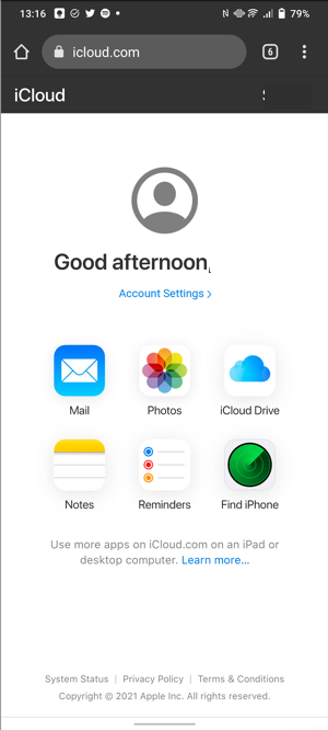 Site Web iCloud sur Android.png