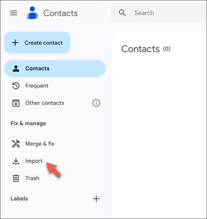 import vcard contacts to google