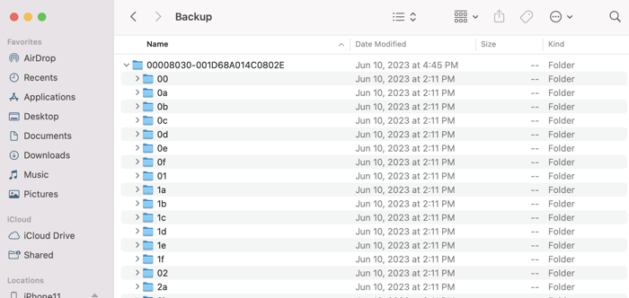 Emplacement des sauvegardes iPhone sur Mac