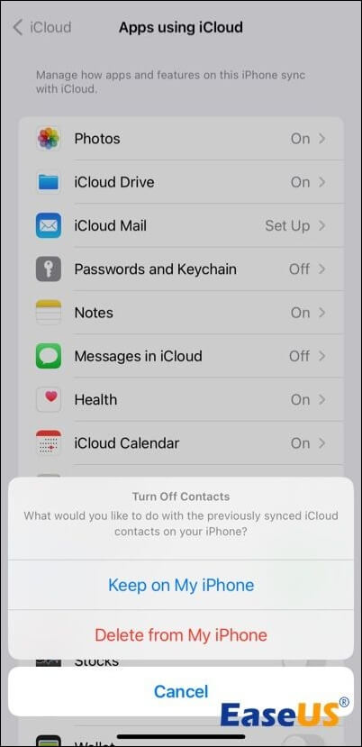 Behalten Sie iCloud-synchronisierte Daten auf dem iPhone