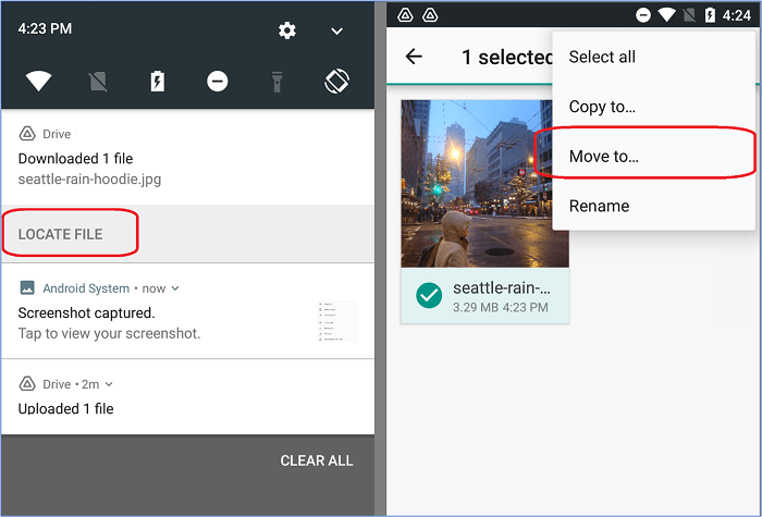 Sélectionnez l'image