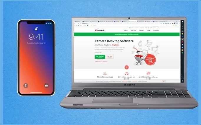 Mirror iPhone to PC AnyDesk
