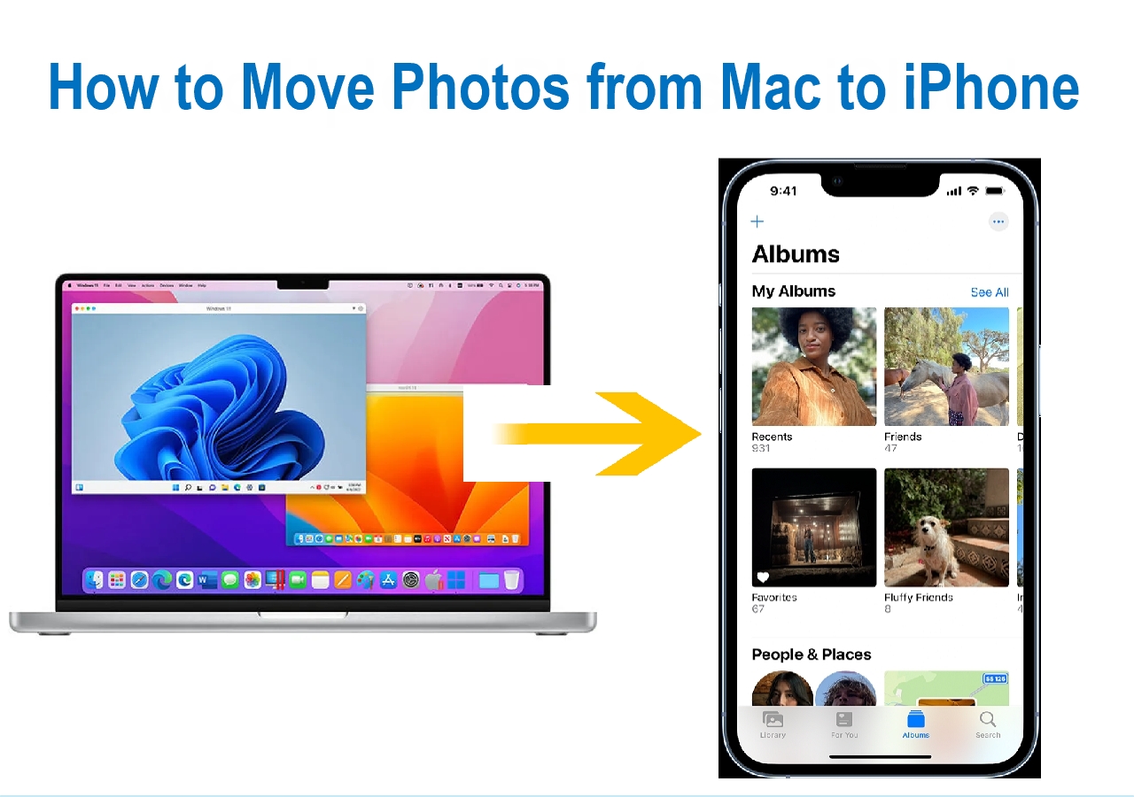 how to download photos from mac to iphone
