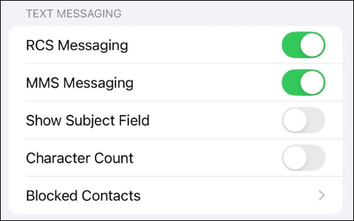 rcs messaging ios 18