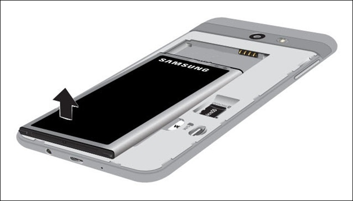 retirer la batterie samsung