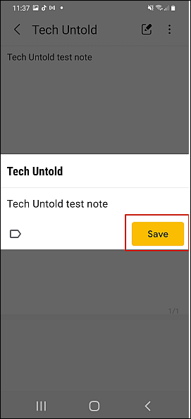 save note to google keep