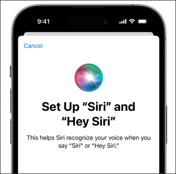 set up Siri on iPhone 16