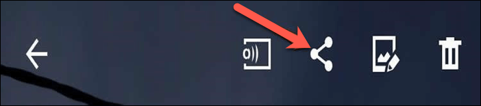 Bouton Partager sur Android