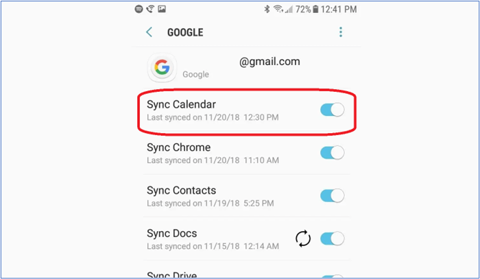 Synchronisationskalender