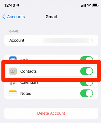 iphone sync contacts on gmail