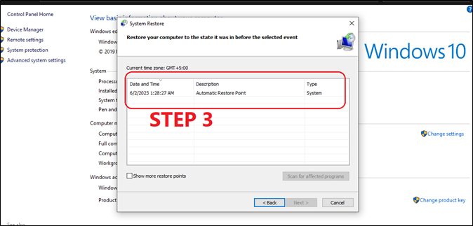 Systemwiederherstellung