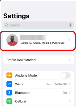 toque no ID da Apple