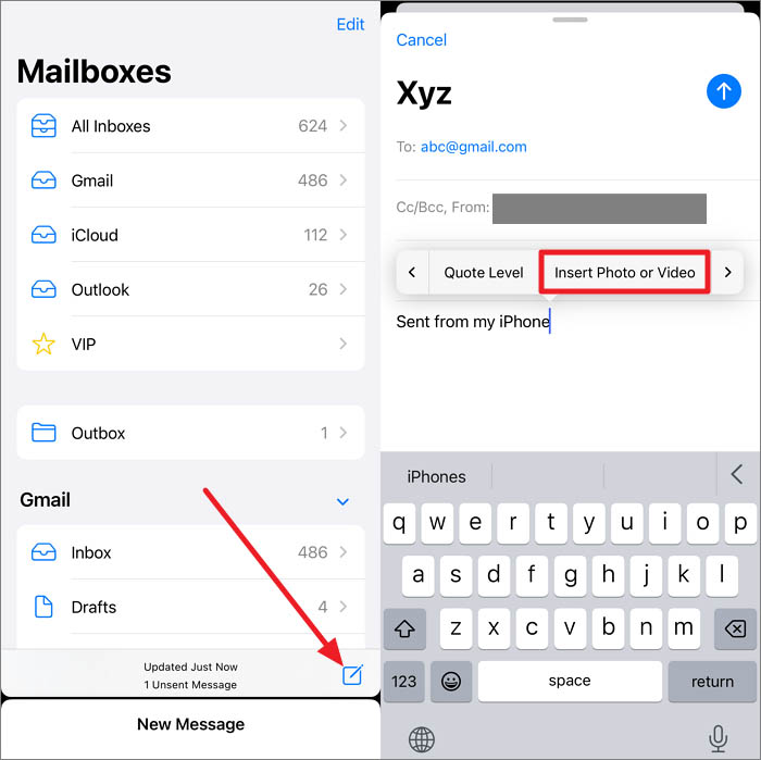 How to Send Photos from iPhone to Email in 3 Easy Ways