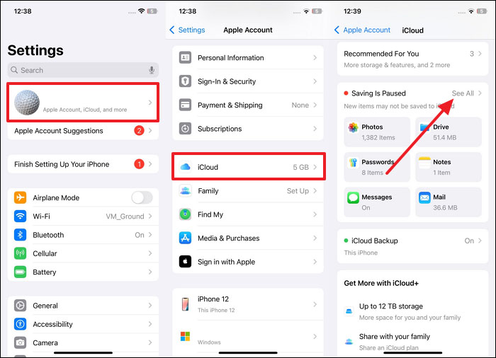 tap on see all option