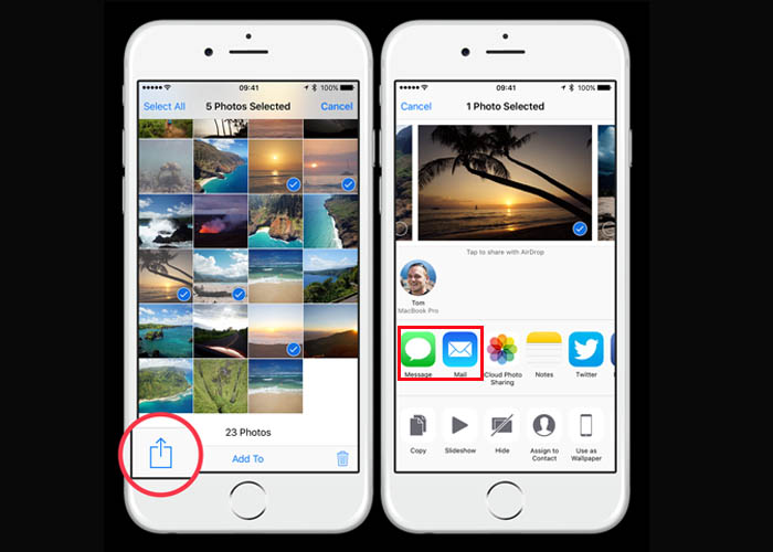 Daten vom iPhone durch Freigabe übertragen