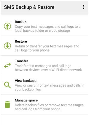 SMS Backup and restore