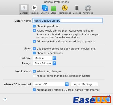 Ative a Biblioteca de Música do iCloud no iTunes