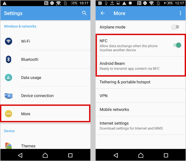 use Android Beam to transfer photos