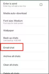 email chat whatsapp business