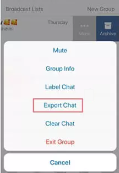 export chat in whatsapp business