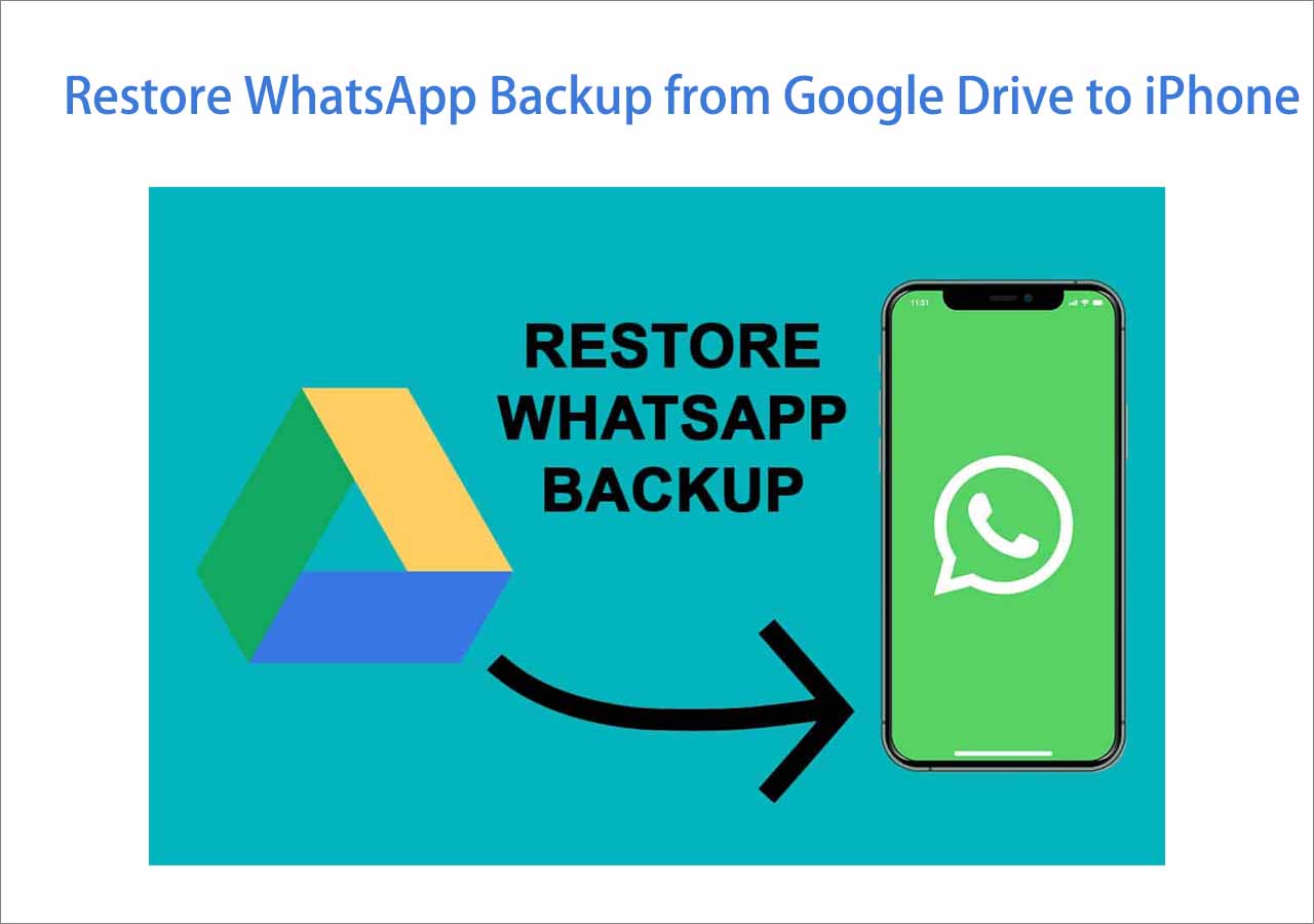 How to Restore WhatsApp Backup from Google Drive to iPhone - EaseUS