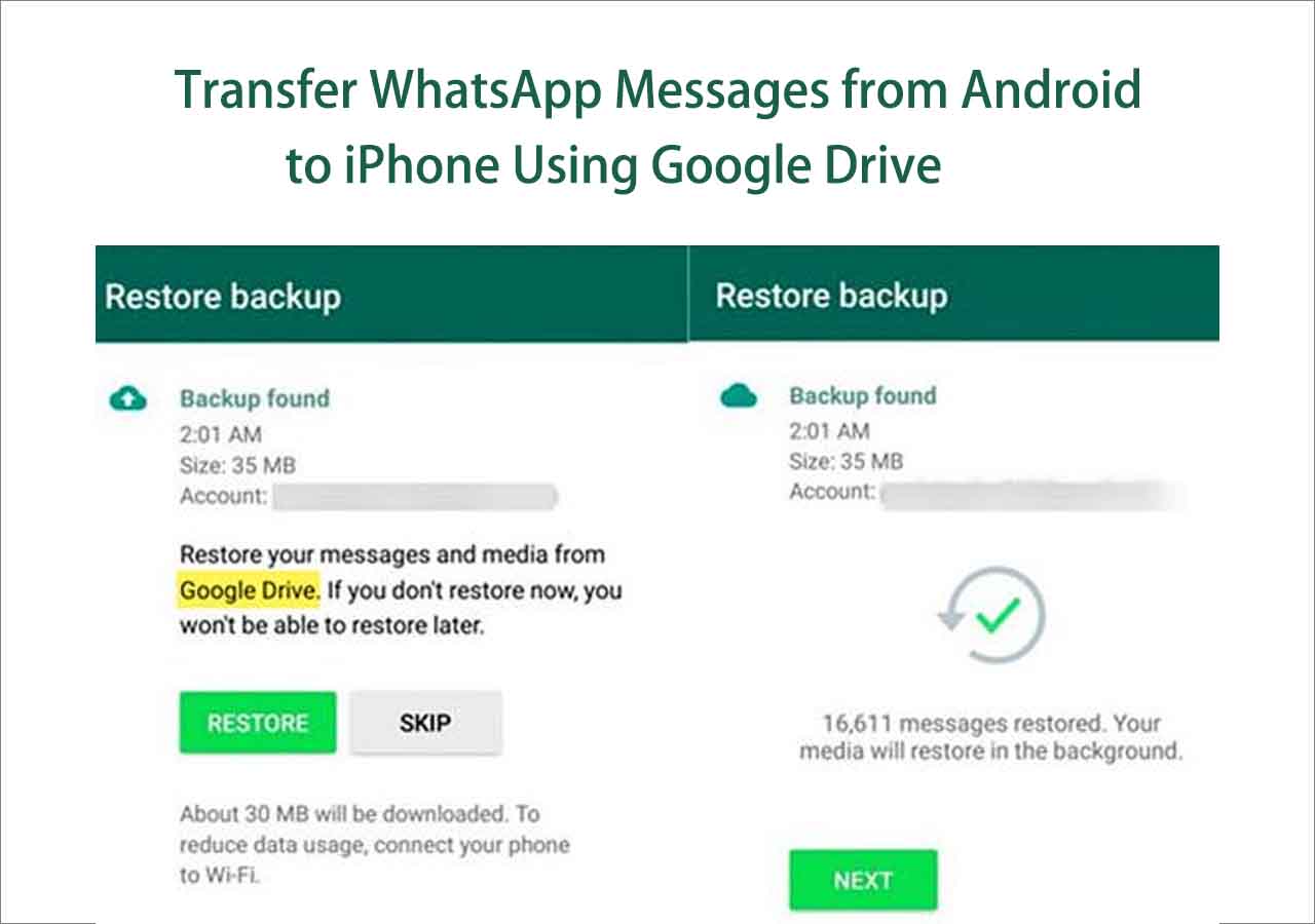 How Do I Transfer Whatsapp Chats from Android to Iphone Using Google Drive  