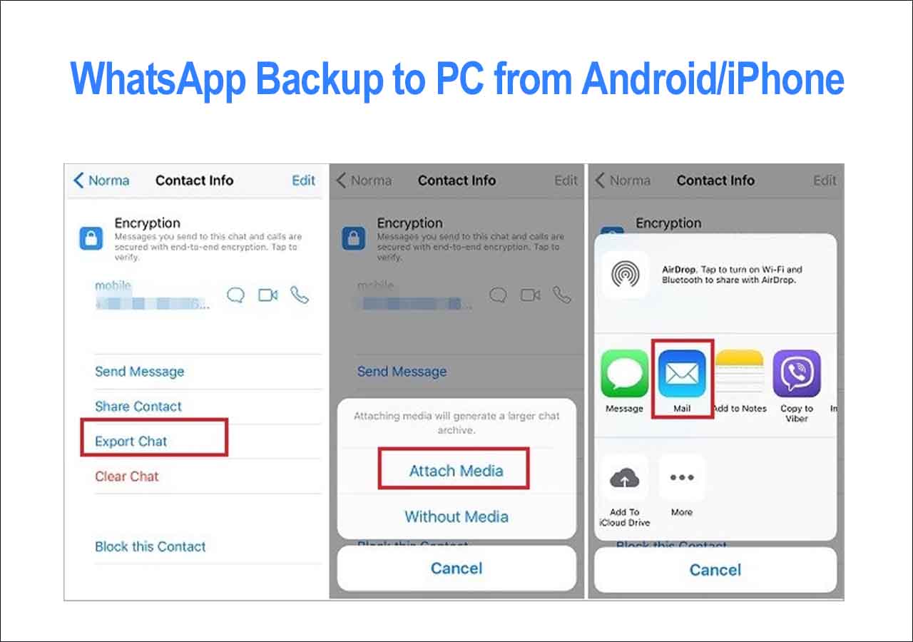 How to Backup WhatsApp to PC from Android/iPhone [Full Guide]💘