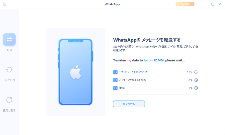 Start WhatsApp transfer