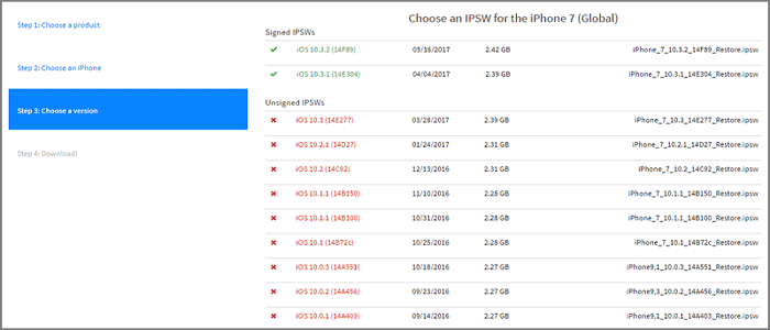 ipswファイルを選択しダウンロード