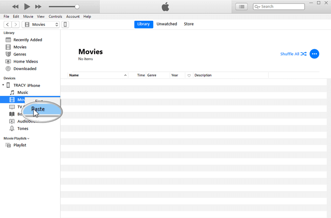 iTunes資料傳輸 - 步驟4