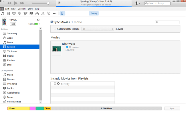iTunes資料傳輸 - 步驟2